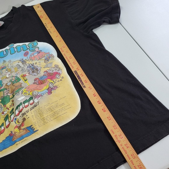 Driving Rules T-Shirt Men Large Graphic Funny Parody Souvenir Vintage Y2K Tee - Picture 11 of 12
